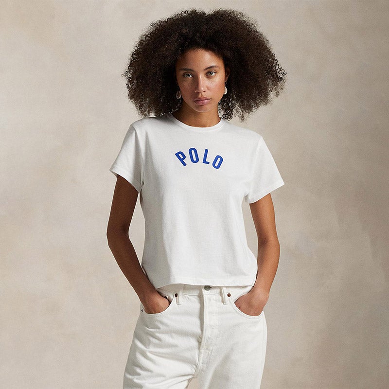 【正規品】 RALPH POLO LAUREN（ウィメンズ） ロゴ フィット シュランケン トップス