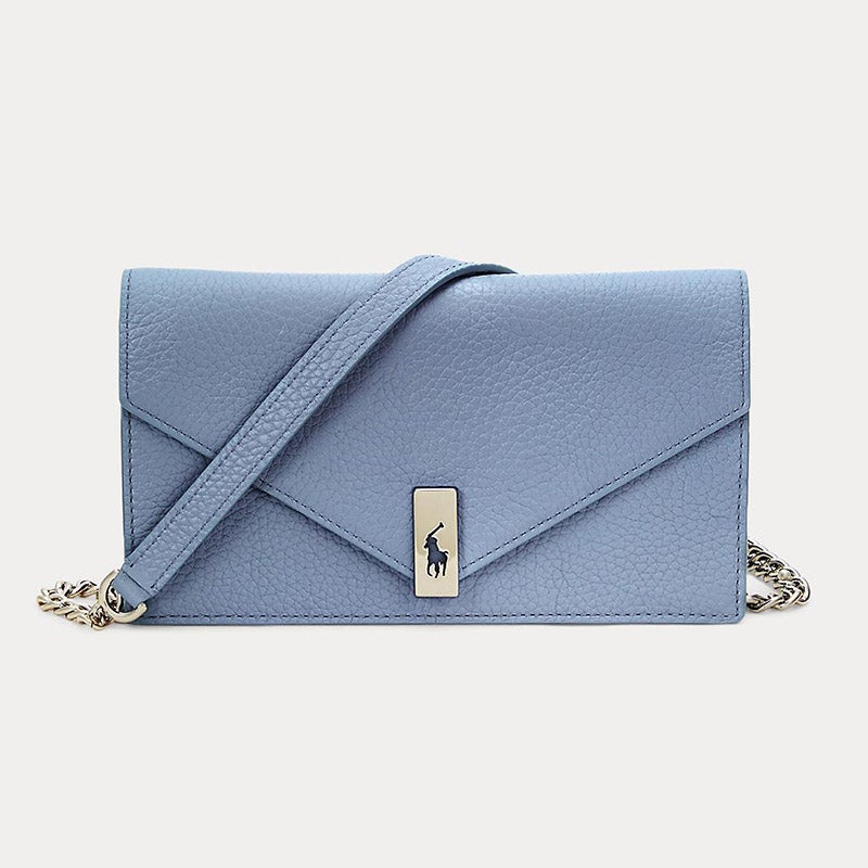 【Polo Ralph Lauren】ペブルド レザー チェーン ウォレット POLO RALPH LAUREN 財布 ペブルド レザー チェーン ウォレット