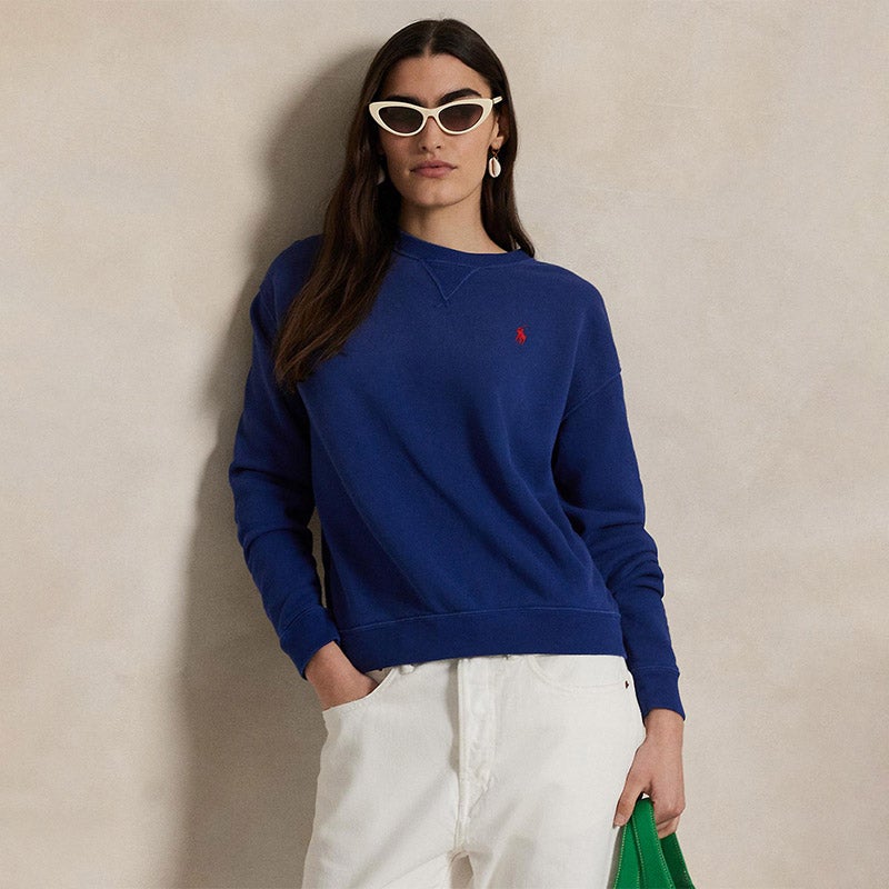 ポロ フリース クルーネック プルオーバー 黒 М Ralph Lauren フリース クルーネック プルオーバー（Tシャツ/カットソー