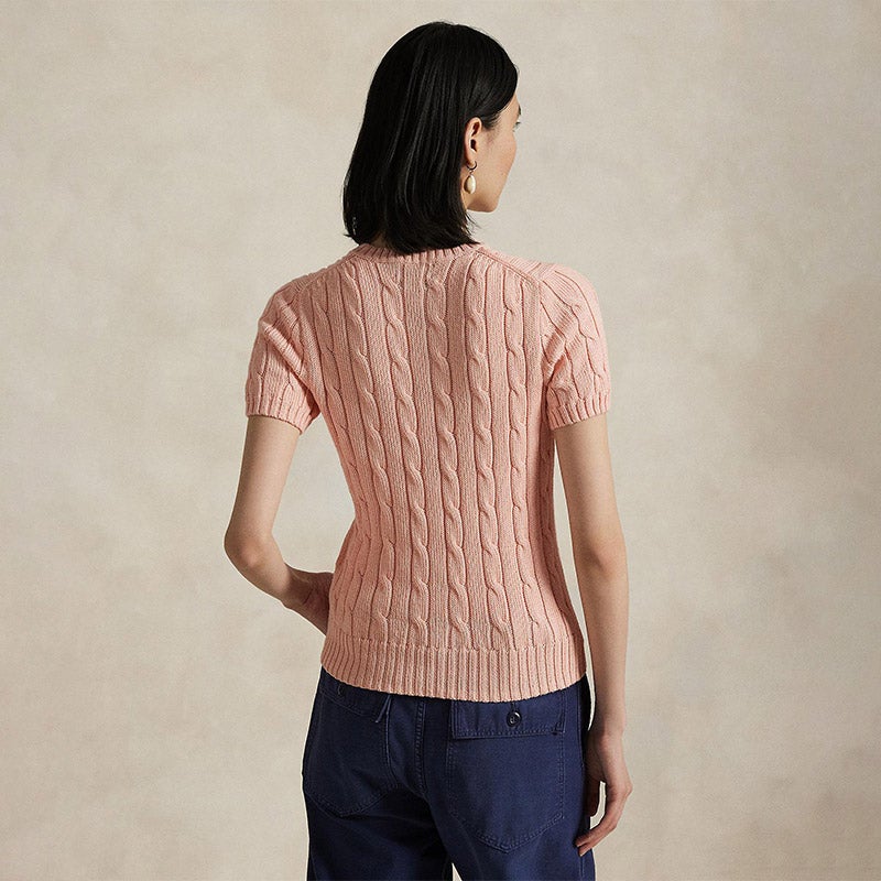 し*ん様 ◇ POLO RALPH LAUREN◇ ケーブルニット　ショートスリ POLO RALPH LAUREN（ウィメンズ） ストライプド ケーブルニット