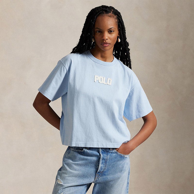 POLO RALPH LAUREN ロゴコットン クルーネックＴシャツ【ＸＳ】 コットン ジャージー クルーネック Tシャツ（Tシャツ/カットソー