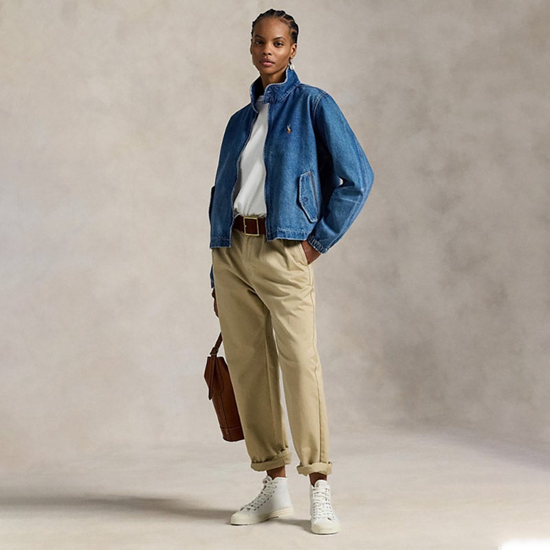 Mii　Polo　RALPH LAUREN　パッチワーク　デニムジャケット POLO RALPH LAUREN Embroidered Patch Denim Trucker Jacket in