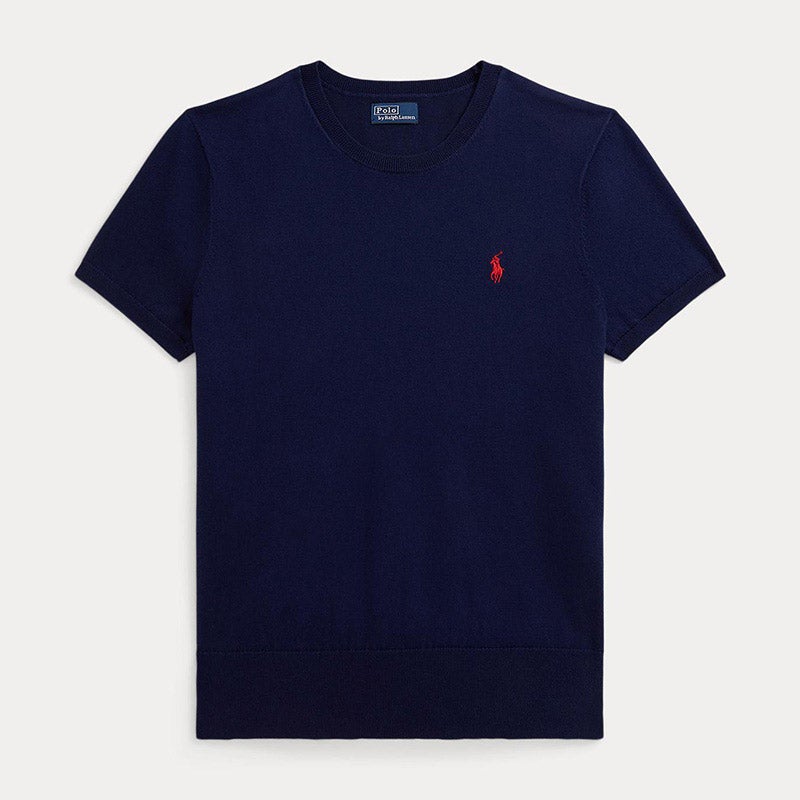 POLO RALPH LAUREN ショートスリーブ クルーネック セーター コットン クルーネック ショートスリーブ セーター | ポロ