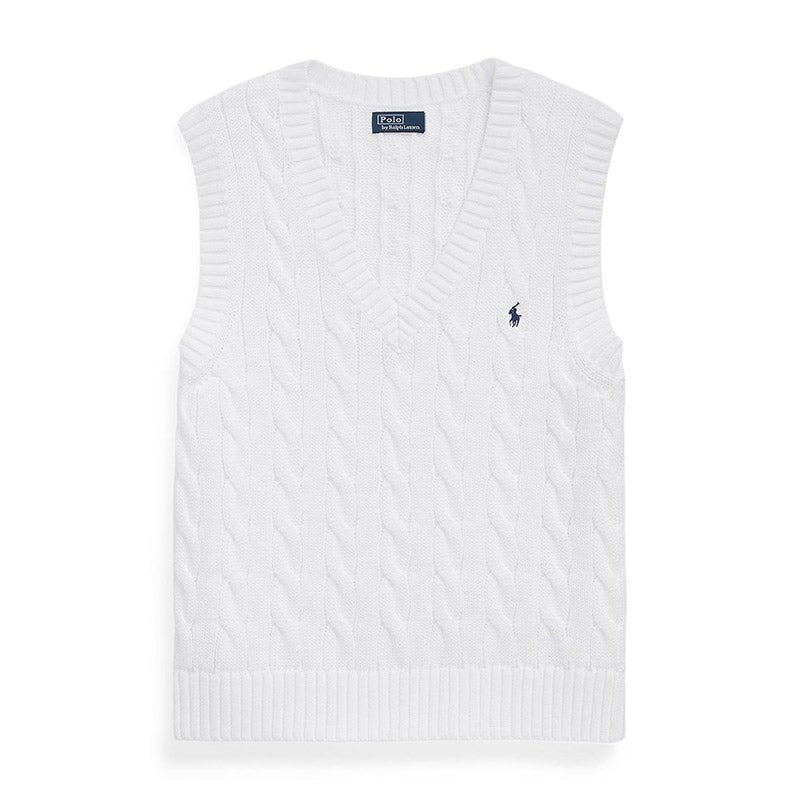 POLO RALPH LAUREN（ウィメンズ） ケーブルニット コットン V