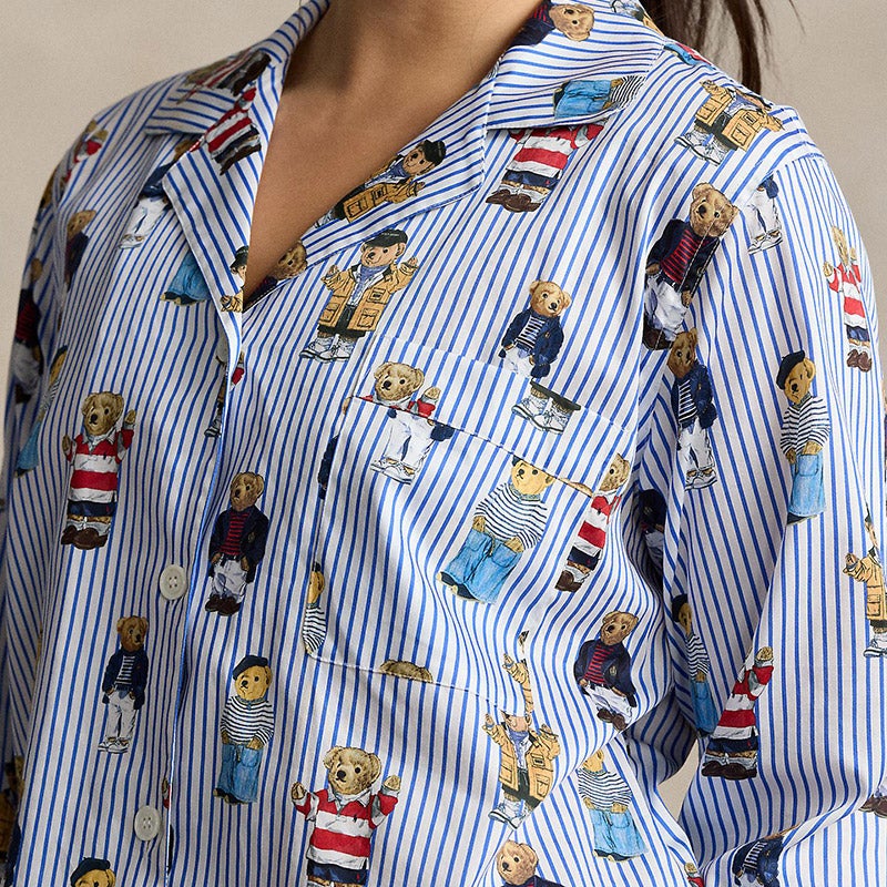 ポロ ラルフ ローレン POLO RALPH LAUREN Polo ベア ロングスリーブ パジャマ セット （400ブルー） Polo ベア ロングスリーブ パジャマ セット（ルームウェア