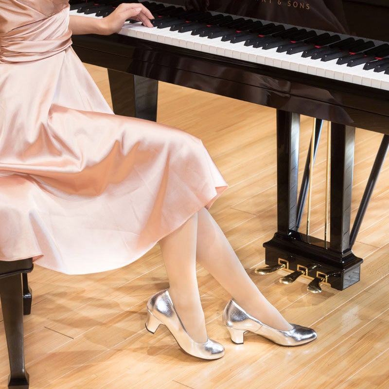 中古 リトルピアニスト Little Pianist ピアノシューズ 22.5 - キッズ靴