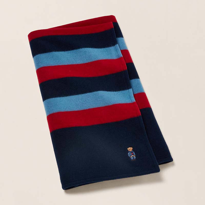 RL ストライプ Polo ベア スモールシングル ブランケット