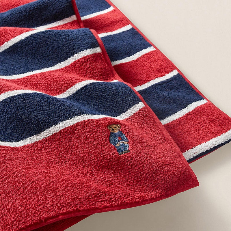 Ralph Lauren sportテディベア 大判バスタオル Amazon｜Polo クマちゃんバスタオル大判フェイスタオル上品