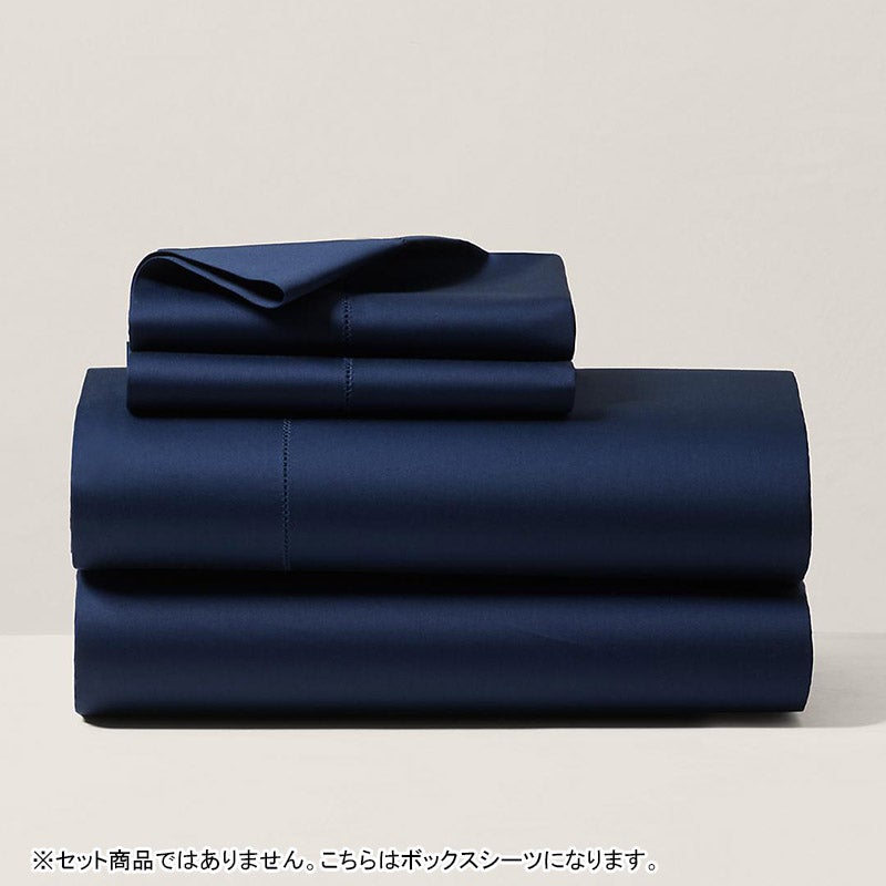 オーガニック コットン サティーン ボックスシーツ/セミダブルサイズ