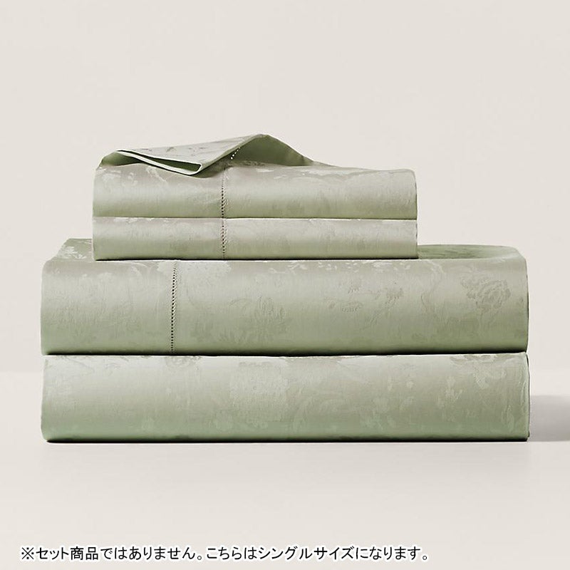 オーガニック コットン Bethany ジャカード ボックスシーツ/シングルサイズ