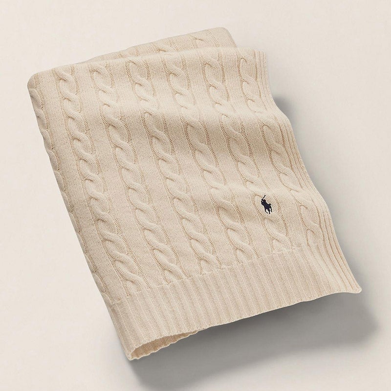 新品未使用！ラルフローレンのハーフブランケット！ RALPH LAUREN HOME ブランケット RL ストライプ Polo ベア