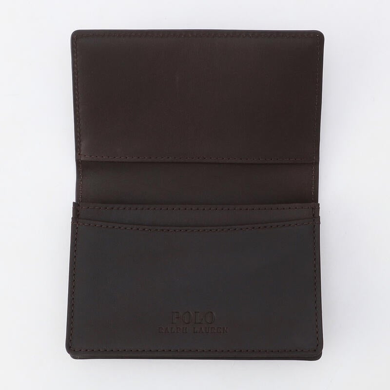 Polo by Ralph Lauren 名刺入れ ブラウン ラルフローレン 名刺入れ POLO RALPH ポロ 折り カード レザー
