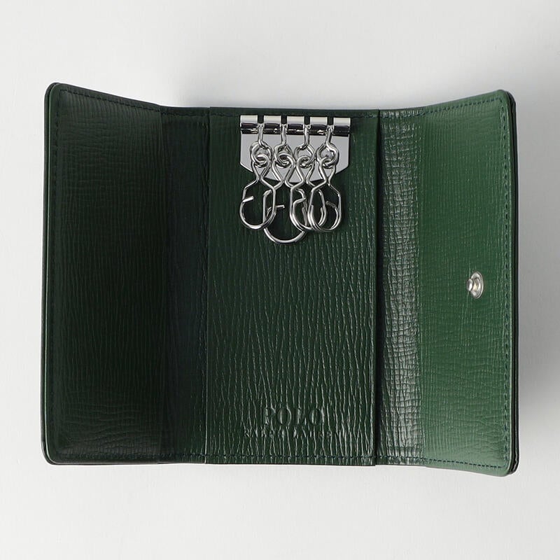 定2万8080円◆箱＆紙袋付き◆RALPH LAUREN ◆キーケース◆茶×紫 定2万8080円箱＆紙袋付きRALPH LAUREN キーケース茶×紫