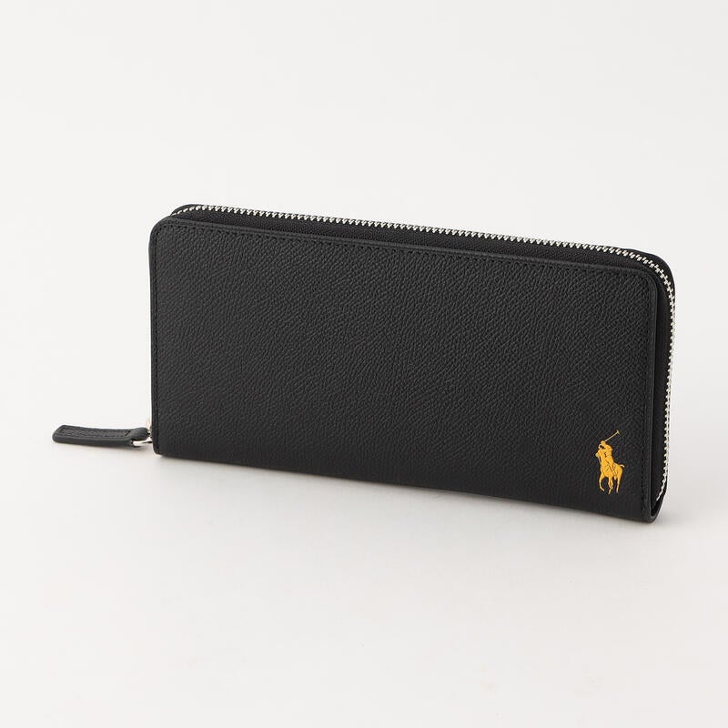 【Nコンビコントラストポニー】ラウンドファスナー長財布 P-NCP225