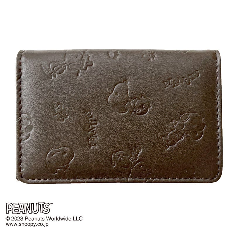 PEANUTS SNOOPY スヌーピー 名刺入れ ワックスレザー 73382 50枚