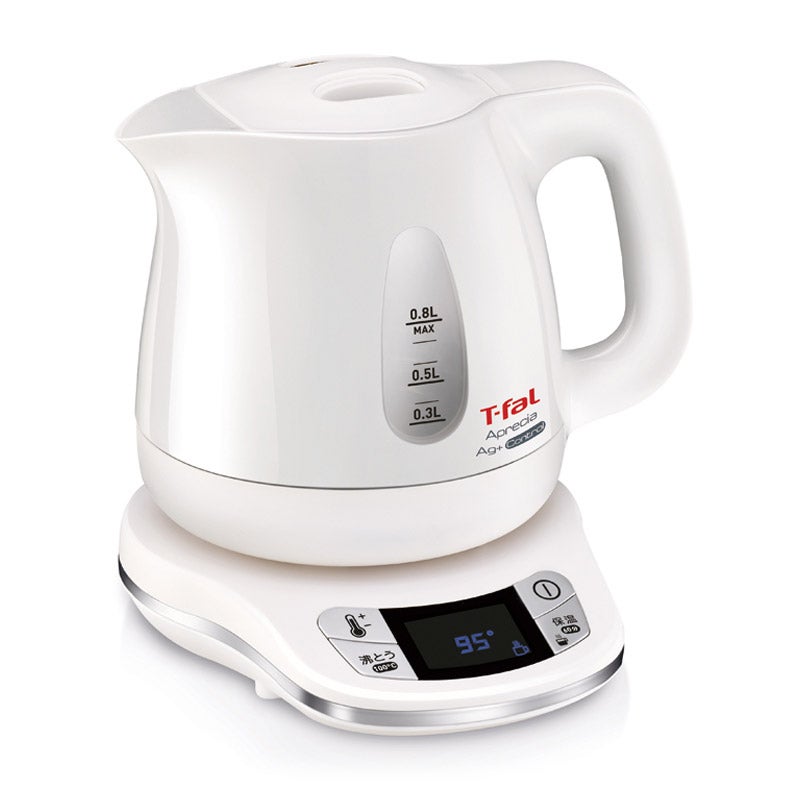 【T-fal】電気ケトル 0.8L アプレシア Ag+ コントロール パールホワイト＜社員販売特別価格＞