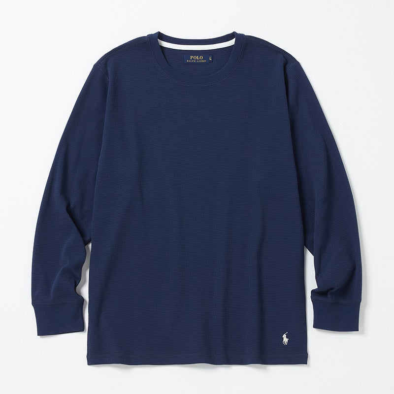 ワッフル ロングスリーブクルーネックシャツ