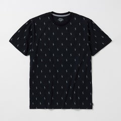 【ORGANIC COTTON】ポロプレイヤープリントショートスリーブクルーネックシャツ RM8-Z202