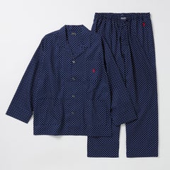 【ORGANIC COTTON】ピンドットプリントパジャマ RM6-Z001