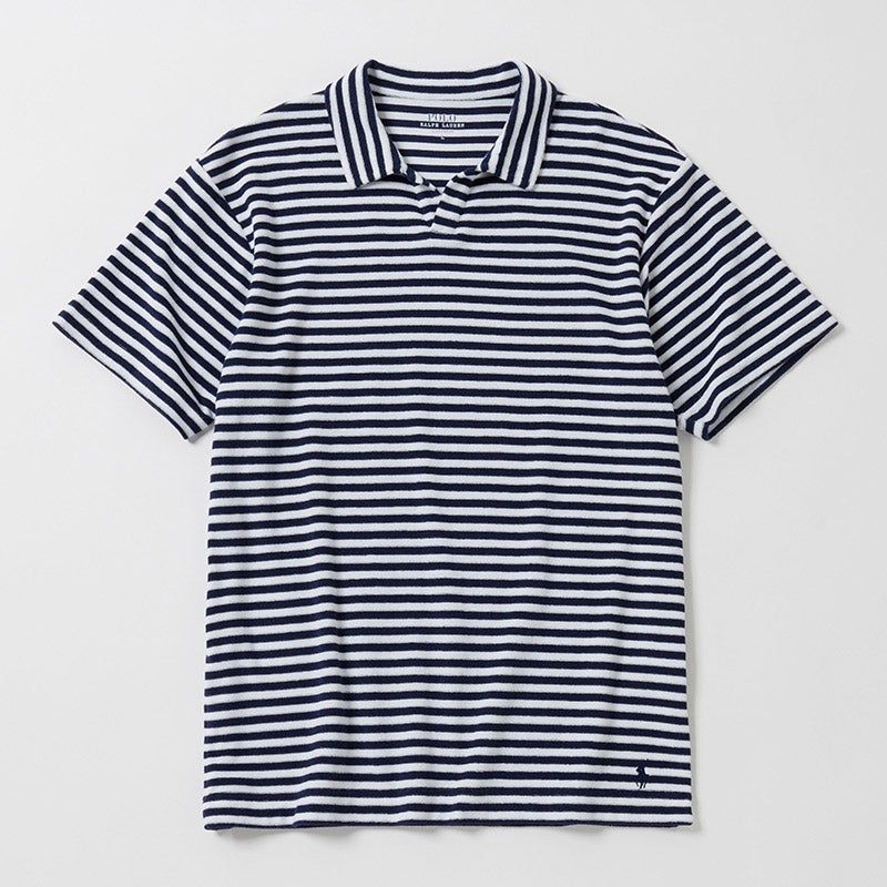 【RECYCLED POLYESTER】テリークロスジョニーカラーショートスリーブ RM8-B205