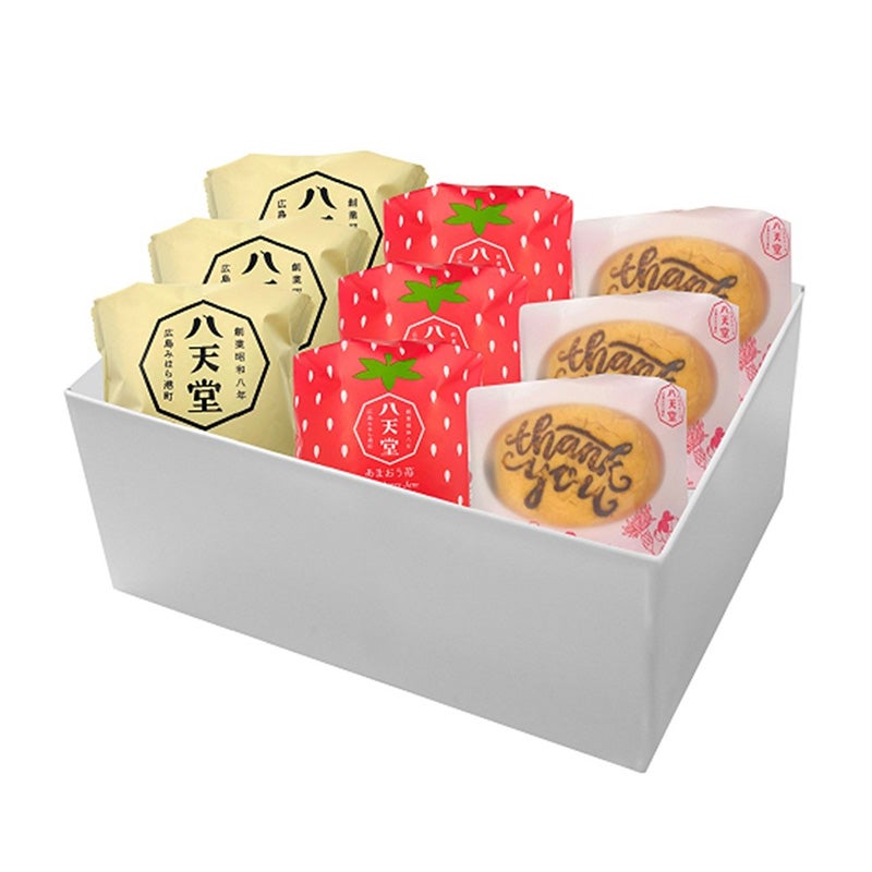 父の日／八天堂・いつもありがとうセット（パン3種計9個） ※メッセージカード付