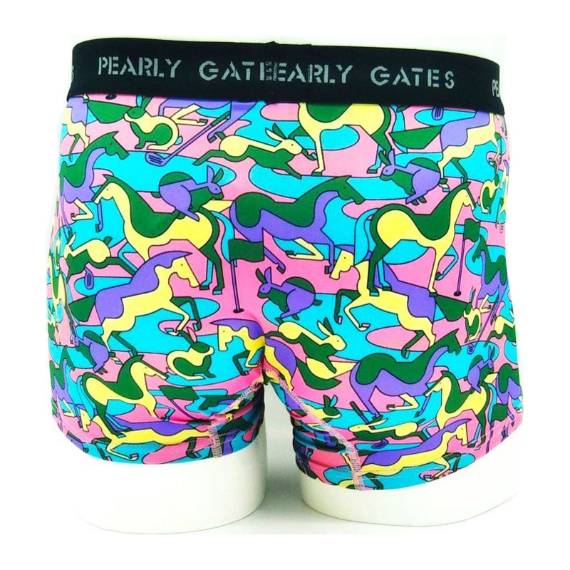 PEARLY GATES（紳士肌着） 幾何学馬＆ウサギ柄ボクサー