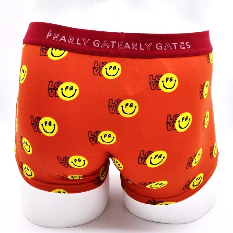 ✳︎PEARLYGATES✳︎パンツ✳︎新品未使用✳︎ PEARLY GATES（紳士肌着） ラブ にこちゃん柄プリントボクサー