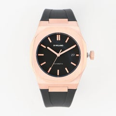P701 Automatic Watch Rose Gold Case with Black Strap
