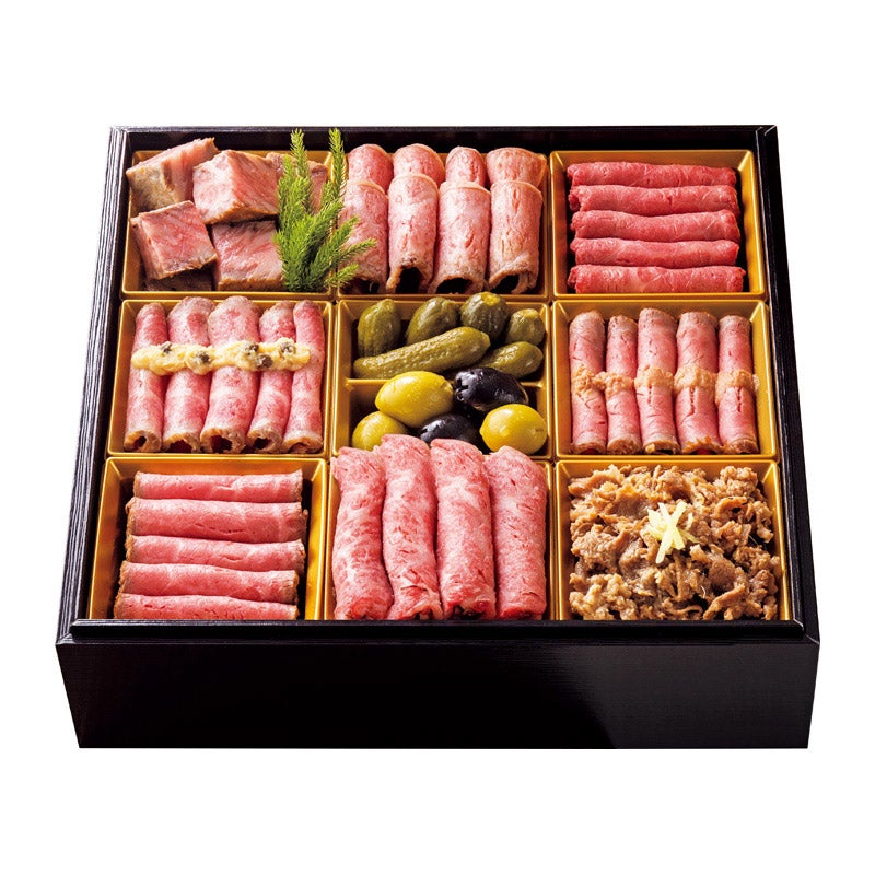 （千 077-076）ローストビーフの店 鎌倉山/洋風肉おせち一段重★