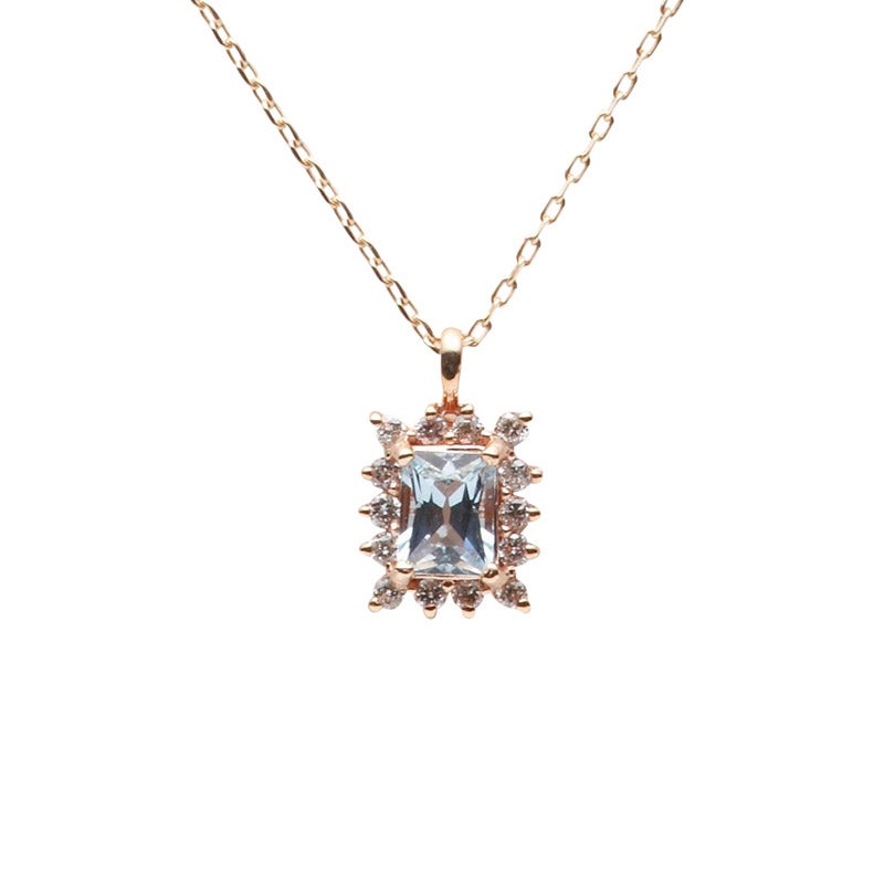 Color Jewels ペンダント アクアマリン K10