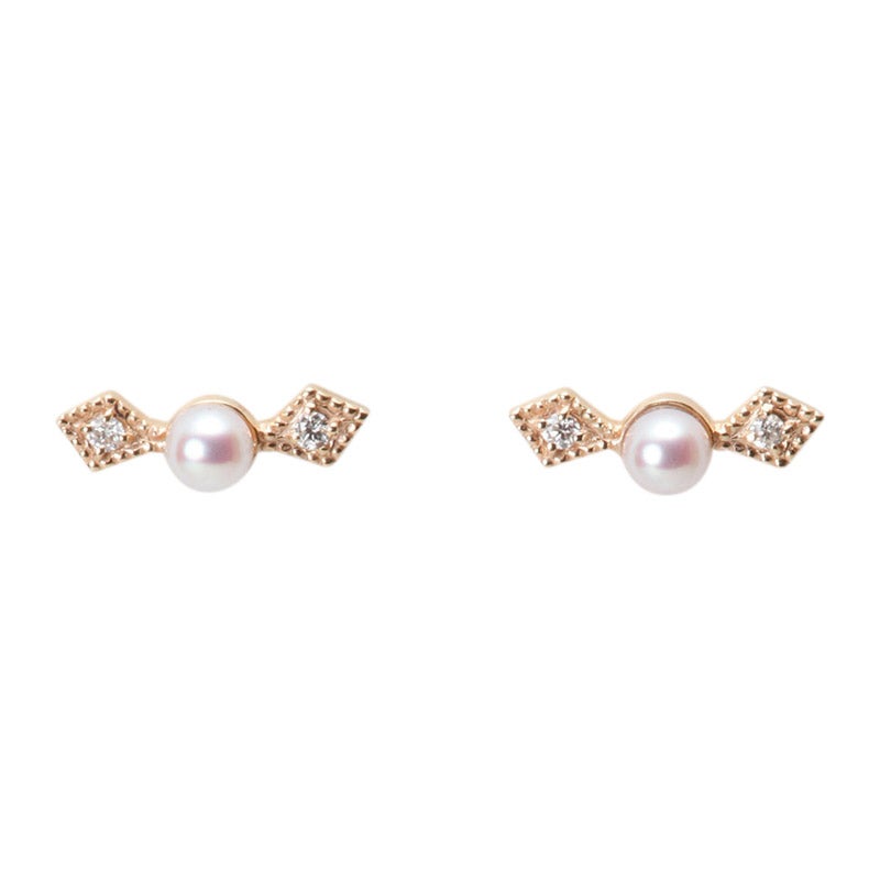 Angel パールピアス K10