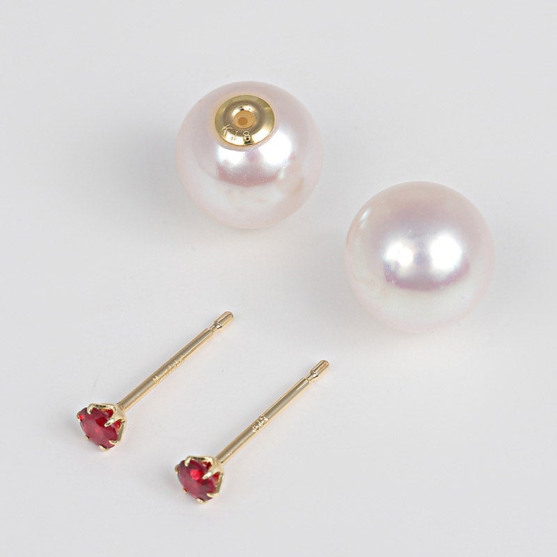 Moon Label(ムーンレーベル) Gemini ルビーピアス K18 通販 Moon Label(ムーンレーベル) Gemini ルビーピアス K18 通販