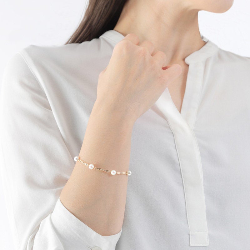 Moon Label（ムーンレーベル） 5.5mm アコヤ真珠ブレスレット
