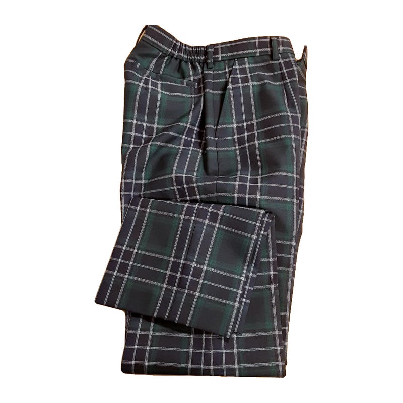 【受注生産】夏スラックス (チェック）[希望購入品]　文京中高<学生服>