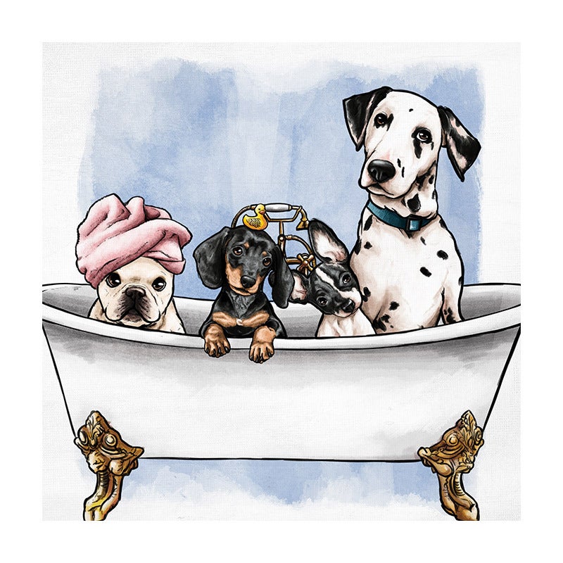 ポップアート　Pets In The Tub