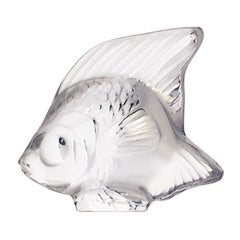 LALIQUE ポワソン オブジェ クリア