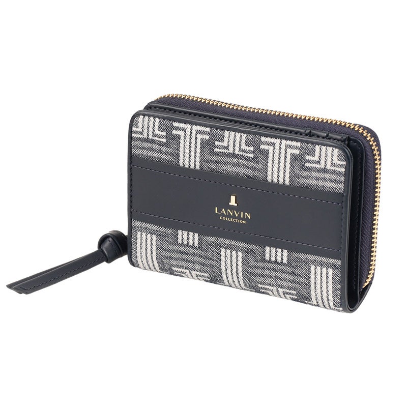 【新品】LANVIN COLLECTION　ジーンパース　二つ折り財布 ランバン コレクション（財布・革小物） ジーンパース 2つ折