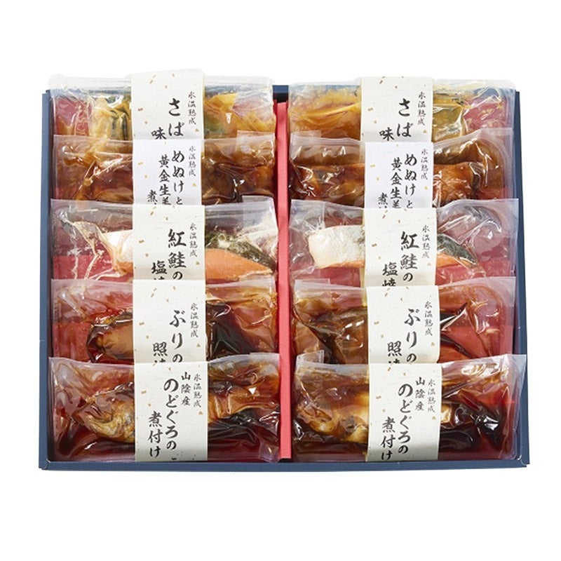山陰大松  氷温熟成 煮魚・焼魚ギフトセット10切 NYG-10