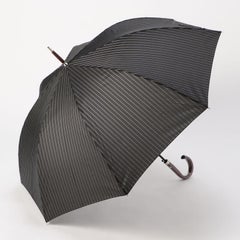 【70cm】甲州織りカレッジストライプ柄耐風ジャンプ紳士長傘