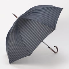 【70cm】甲州織りカレッジストライプ柄耐風ジャンプ紳士長傘