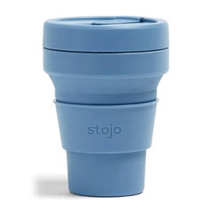 stojo / ストージョ_STOJO-POCKET CUP 折り畳み式エコカップ(12oz/355ml)【STEEL/スチール】