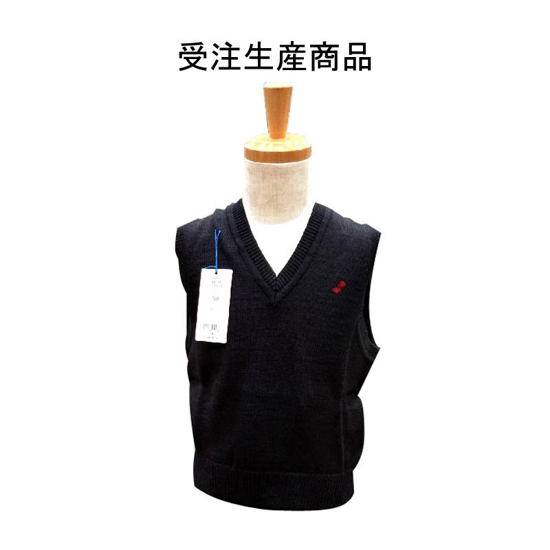 【受注生産】男女共通ニットベスト（100・LL）　淑徳小学校<学生服>