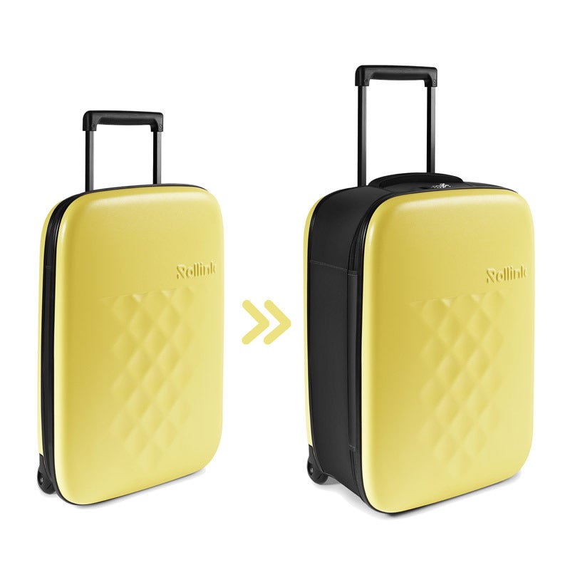 ＦＬＥＸ フォーダブルスーツケース 40L イエローアイリス