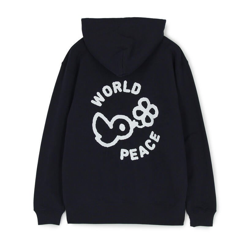 タロアウト プルオーバーパーカー WORLD PEACE （ネイビー）