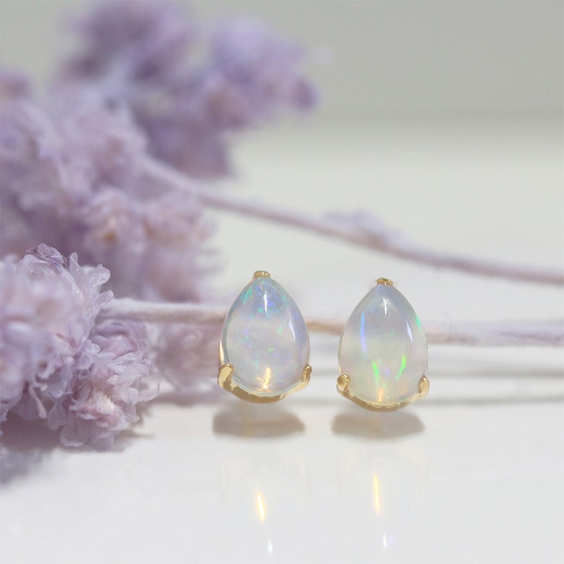 cui-cui(キュイキュイ) Cabochon Teardrop Stud Pierce | K18 通販