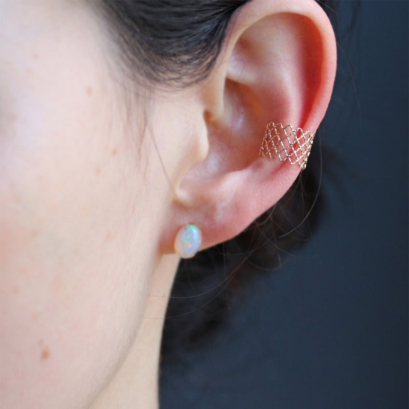 cui-cui(キュイキュイ) Mesh Band Ear cuff (片耳用) | K10YG 通販