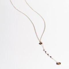 【西武池袋本店限定】Champagne Diamond Long Necklace0,2ct | K10YG