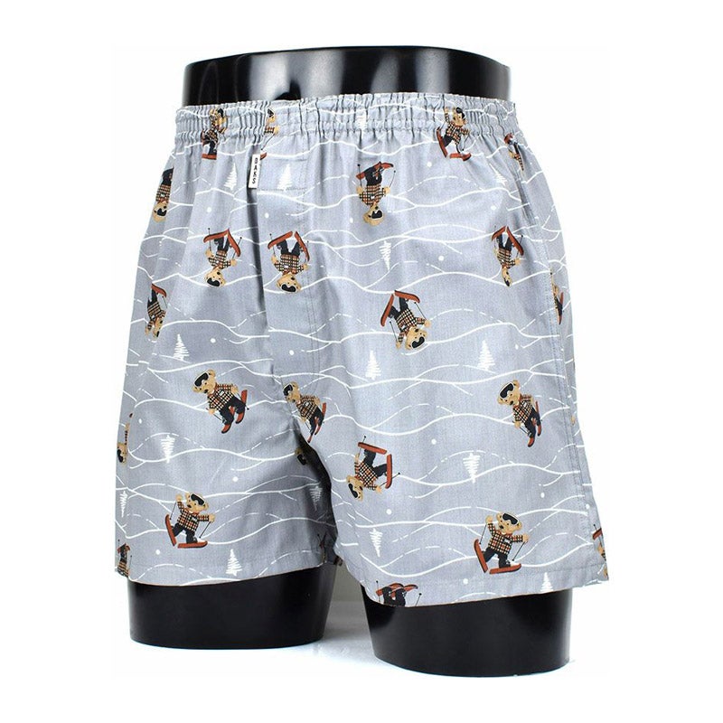 DAKS(紳士洋品) 【日本製】綿100％天竺プリント柄ニット