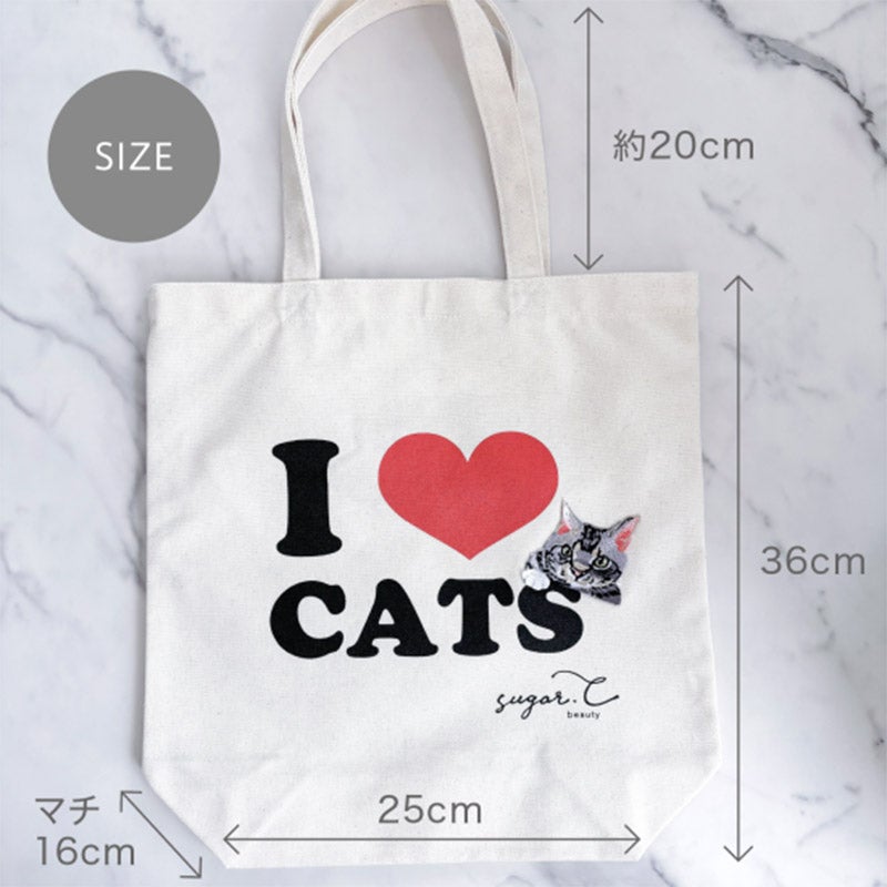 sugar.C beauty(シュガーCビューティ) I LOVE CATS エコトート