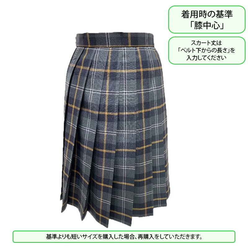 【新入生】高校冬スカート（チェック）（冬服・選択購入品）　桜丘高校<学生服>